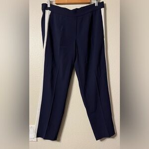 Aritzia Babaton Conan Blue and White Stripe Pant (Size 8)